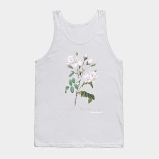 Rosa campanulata alba also known as Pink Bellflowers to White Flowers from Les Roses (1817–1824) Tank Top